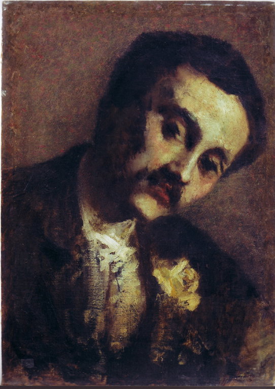 Ritratto di Cesare Gubriey de Dragon (dipinto) by Segantini Giovanni (sec. XIX)